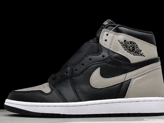 MaikeSneakers Retro High 1 Air Jordan Shadow Grey 555088-013 Black OG 0520